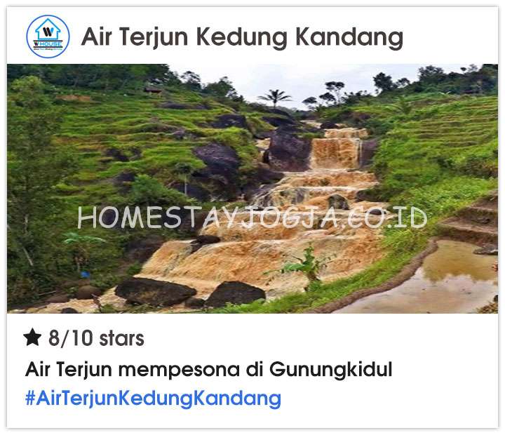 Air Terjun Kedung Kandang Gunung Kidul, Curug Kedung Kandang