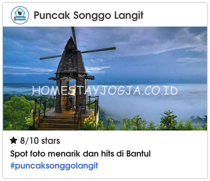 Puncak Songgo Langit, Wisata Bantul
