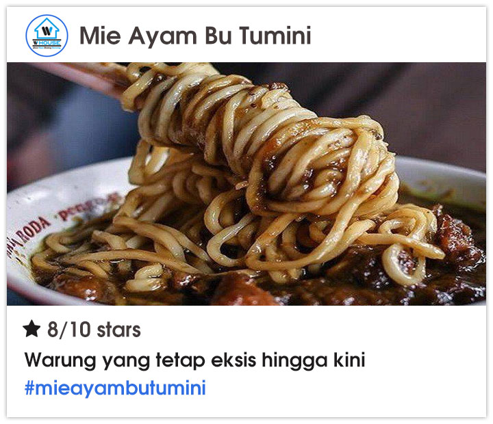 Mie Ayam Bu Tumini