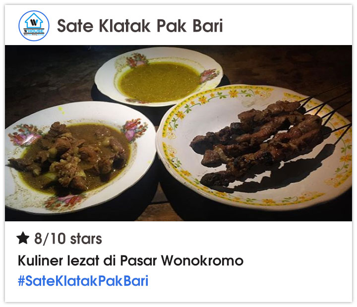 Sate Klatak Pak Bari (Pasar Wonokromo)