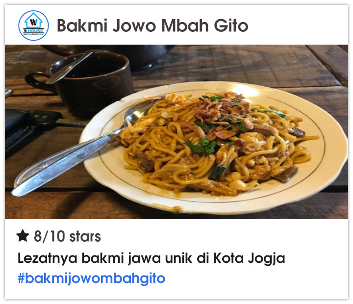 Bakmi Jowo Mbah Gito Yogyakarta