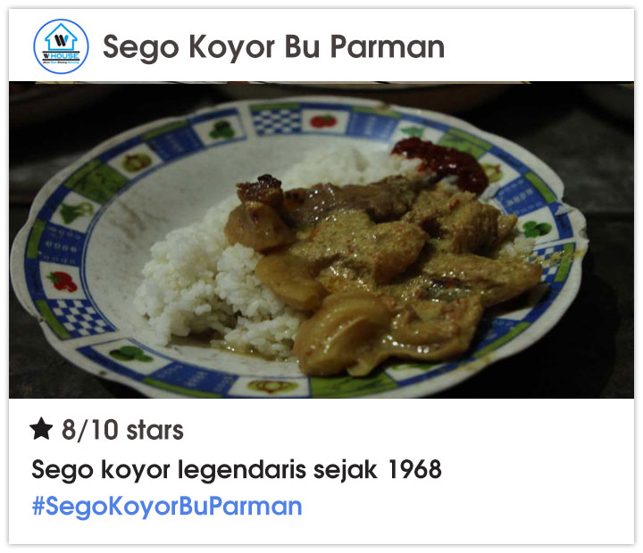 Sego Koyor Bu Parman Jogja